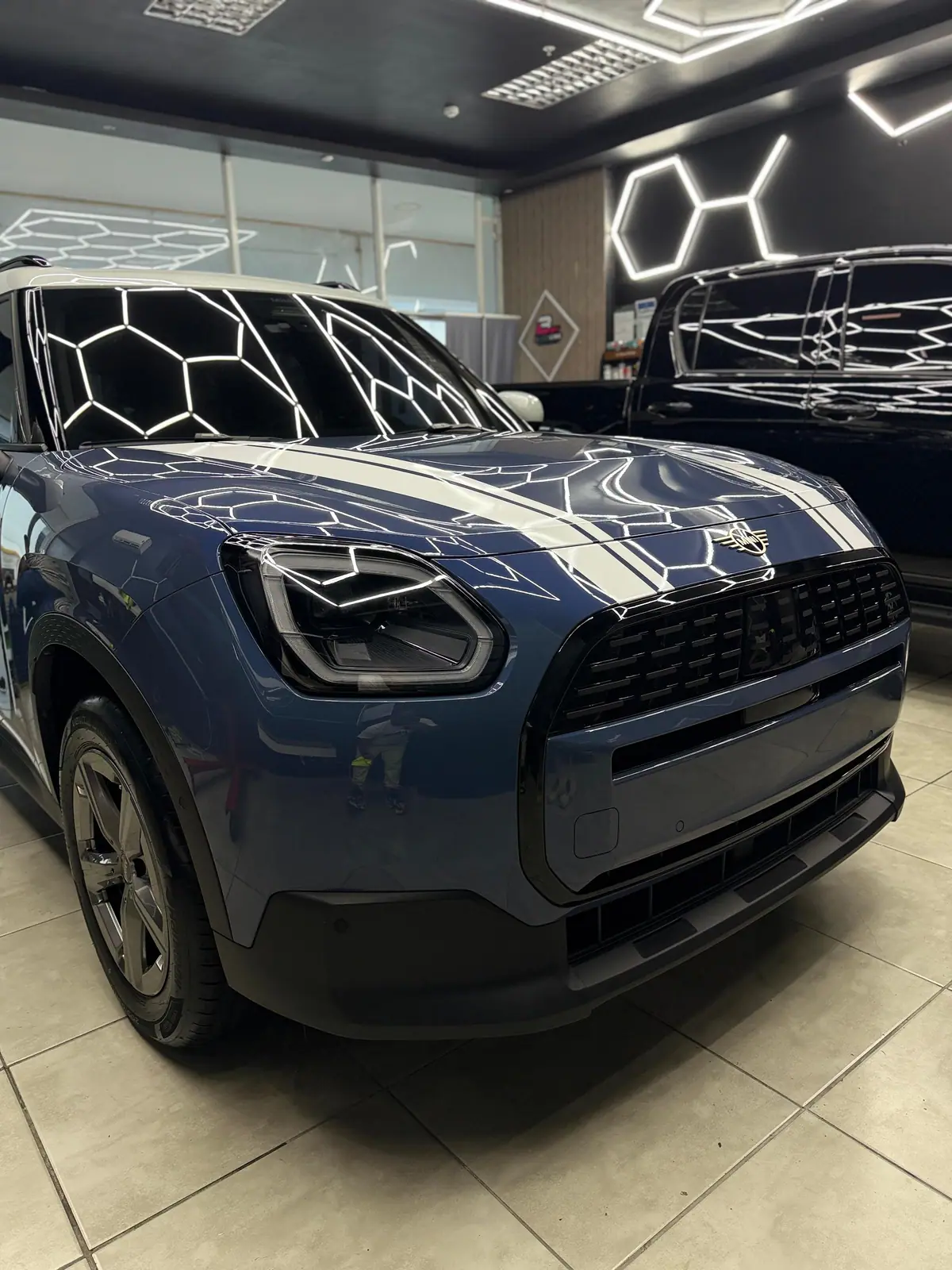 Mini Countryman azul detalle